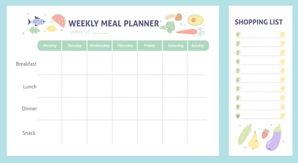 weekly meal planner