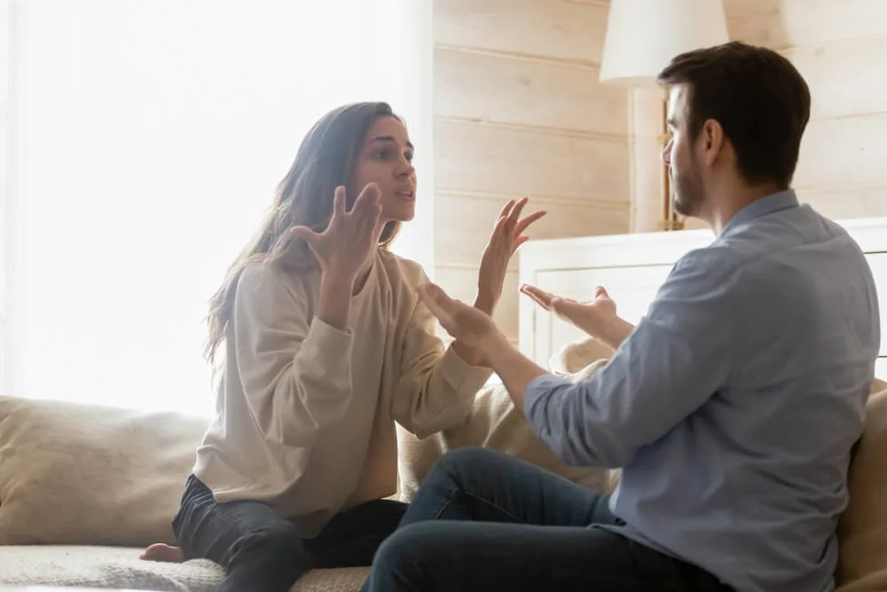 angry young couple