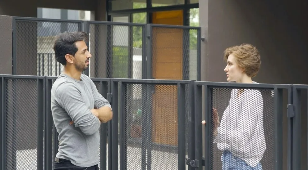 A neighbor talking to each other, making a conversation in their homes